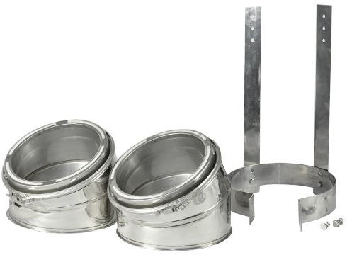 Shasta Vent 8 Dia. 30 deg Elbow Kit for Class A, All Fuel, Double Wall, Insulated, 8 Dia. Shasta Vent Chimney Systems