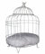 Vogelkäfig Weiss Voliere inkl. Kissen Dekokäfig Käfig Shabby Chic etg103 Palazzo Exclusiv