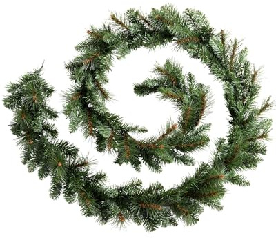 WeRChristmas Victorian Pine Christmas Garland Pvc Decoration, 9 feet - Green