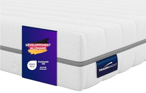 Traumnacht orthopädische Kaltschaummatratze 180x200 cm|H2 weich|Ergonomisch & atmungsaktiv|7-Zonen|Öko-Tex zertifiziert|16 cm Höhe|Hypoallergen|Bezug abnehmbar & waschbar|deutscher Qualitätsstandard