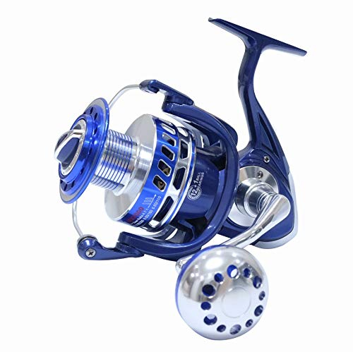 HiUmi 30 kg Power Drag Saltiga Spinnrollen Heavy Duty Sea Fishing Boot Fishing Jigging Angelrolle 4000 5000 6000 7000 8000 9000, 8000