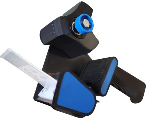 IMBALLAGGI 2000-3 Dispenser per Nastro Adesivo 50mm x 66mt - Tendinastro Imballaggio con regolatore di tensione - Risparmia tempo con la nastratrice professionale