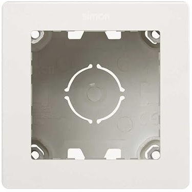 Scatola di superficie compatta con telaio 1 elemento Simon 20000811-090 Simon 270 Bianco