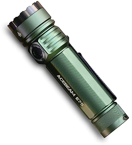 ACEBEAM E75 4500 High Lumens Torch with Magnetic Base, Super Bright LED Torch Rechargeable, IPX8 Water-Resistant Tactical EDC Flashlight, 26 Days Super Long Lasting for Camping,Everyday Use