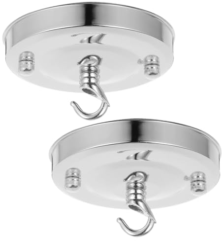 BESTonZON 2st Kronleuchter-deckenlampenhalter Lampenbaldachin-kit Kronleuchterplatte Aus Metall Kronleuchter Baldachin Pendelleuchte Baldachin Teile Für Leichtes Brett Zinklegierung Ringe
