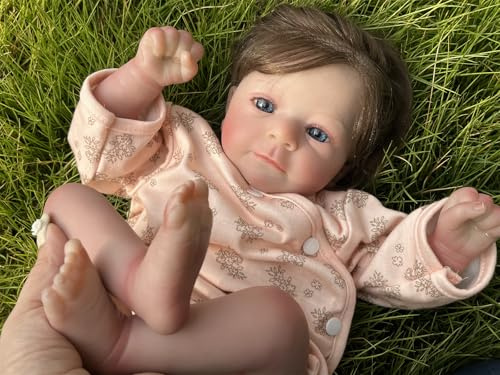 Anano Lebensechte Babypuppen Reborn Baby Mädchen 19 Zoll Wirklich Niedliche Silikon Puppe Die Echt Aussehen Newborn Baby Puppe Reborn Puppe Junge Für Demenz Patient