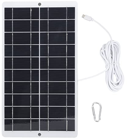 Chargeur De Panneau Solaire 8W 5V, Portable à Faible Consommation D'énergie avec Sortie Type-c, pour Téléphone, Sonnette Et Caméra De Surveillance