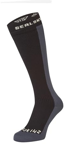 SEALSKINZ | Worstead | unisex vattentäta knälånga merinoull fodrade strumpor | utomhus, skidåkning och vintervandring | frigör värme och fukt