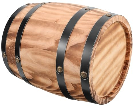 Ciieeo Holzfass Retro Deko Weinfass Holz Handwerk Fassdekoration Für Home Hotel Landschaftsdekor Blumentopf Couchtisch