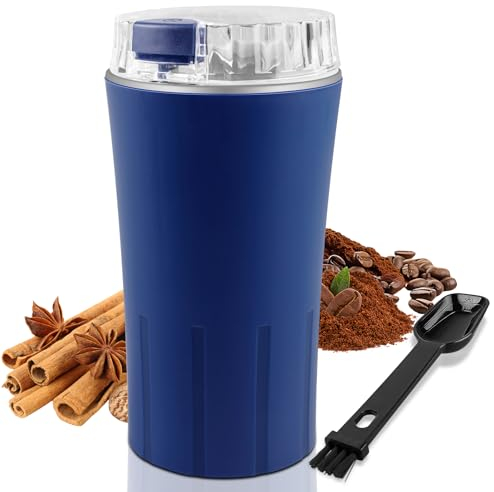 Molinillo de Café Eléctrico: Molinillo Cafe Electrico 300W, Molino Cafe con Cuchillas Acero Inoxidable, Moledor de Cafe Electrico, Coffee Grinder, Molinillo Especias para Semillas Frutos Secos