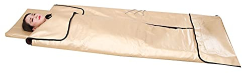 Massager Slimming Machine, Portable Tourmaline Stone Therapy Sauna Blanket Negative Ion Sauna Blanket 3 Zones, Spa Heated Sweat Steaming Blanket
