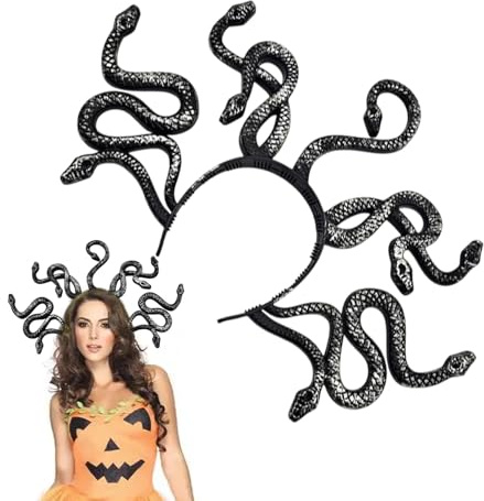 Generisch Schlangen-Kopfschmuck-Kostüm, Schlangen-Stirnband - Halloween-Kopfschmuck,Schlangen-Stirnband, lustig für Karneval, Maskerade, Halloween, Cosplay, Kostümzubehör