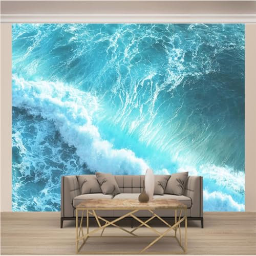 WYXWZ Papier Peint Panoramique Trompe l'oeil 3d Chambre Adulte Enfants Art Papier Peint Intissé Mural Moderne Toison Salon Chambre à Coucherr Salle L 200cm x 140cm (Largeur x Hauteur) Mer