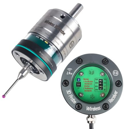 CNCTOPBAOS GP-800 3D Edge Finder High Accuracy 0.001mm, CNC Machining Center Milling Machine Trigger Detection IP67, with Ruby Measuring Needle, Automatic Find Center Position Locator XYZ Coordinate