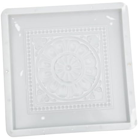DIYEAH Stampo Per Mattoni in Plastica Antiscivolo Per Pavimentazione in Cemento Da Giardino, Design Tanglian 5, Facile Da Usare Per Sentieri Fai Da Te e Cortili Stile Antico 40x40x3,5 Cm