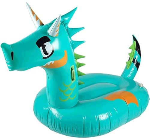 Swimming Floaty Swimming Ring Pool Floats Swimming Tube Cute Dragon PVC Inflatable for Kids Adult Beach Swimming Pool Toys Ergonomic LWX