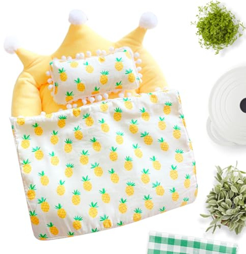 Bettwäsche-Set für Babypuppen, mit Kissen und Decke für Puppen, Spielzeug für Rollenspiele und Kostüme für Kinder, Mädchen, Sammler