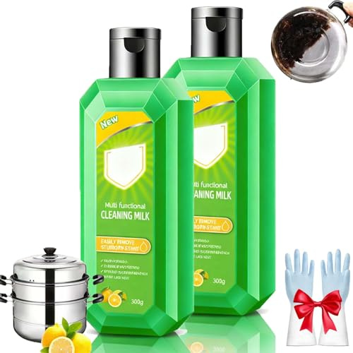 Cleaning Milk House Cleaner,2026 New Powerful Multifunctional Concentrated Cleansing Lotion,Multi Functional Effective Cleaning Milk for Household Kitchen to Heavy Oil Stains (2PCS)