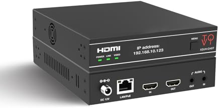ToVi X2 Series 4K Network Video Streamer AV Over IP Encoder - H.264 H.265 IPTV Livestream with Audio Embed - HDMI Loop Out - Supports Unicast, MultiCast, Audio-Only Stream (X2UH-CAST)