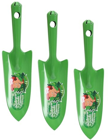 Mini Transplantoir Tout Acier Vert (Lot de 3)