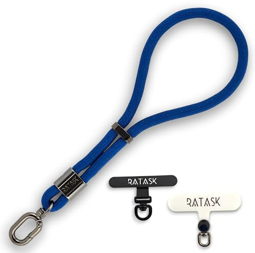 RATASK Upgraded Adjustable Wrist Strap Lanyard, Rope Lanyard Wrist Strap for Mobile Phones, Cameras, Keyring,Phone Accessory Pendant (Navy)
