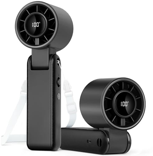 YATCO Handheld Fan Portable Mini High-Speed Fans with LED Display