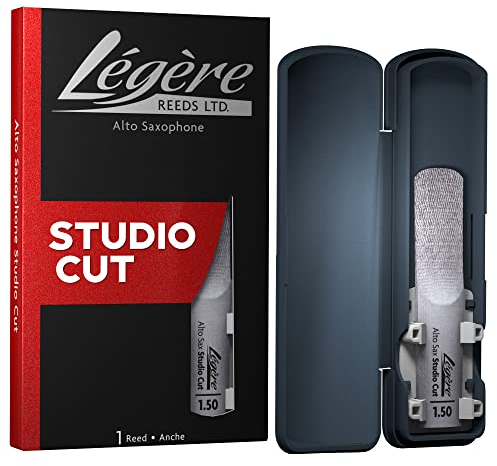 Légère Reeds - Altsaxophonblatt, Studio Cut, Blattstärke 1.50 (ASS1.50) - Hochwertiges synthetisches Holzblasrohr