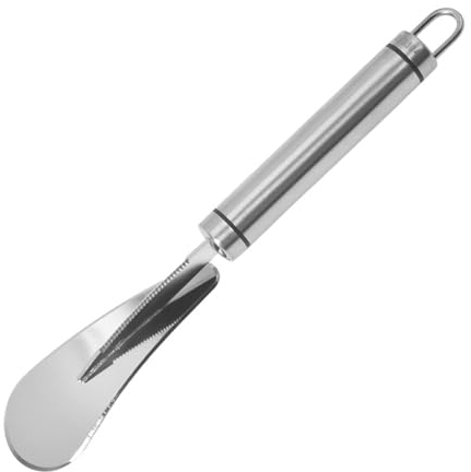 Facynde Grapefruitmesser, Gebogenes Grapefruitmesser Aus Edelstahl Mit Wellenschliff, Obstmesser Aufhängeöse, Zestenschneider Reibe, Professioneller Zitronen Zester Schäler Für Küche Und Bar