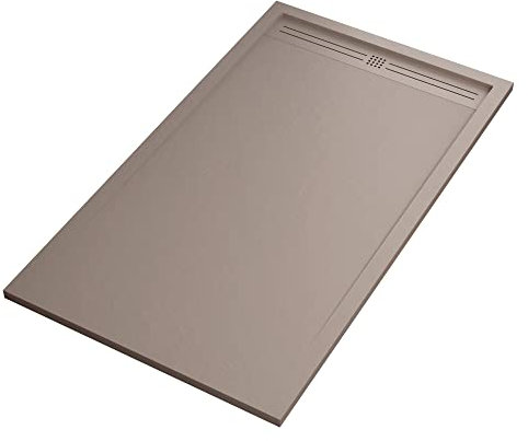 Piatto doccia in marmo resina Sabbia pietra cemento GRID - 80x110
