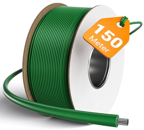 Wiltec Câble périphérique 150 m 2,7 mm – Fil robot tondeuse de délimitation – Aluminium, étain et cuivre TCCA – Entretien jardin pelouse jardinage tonte