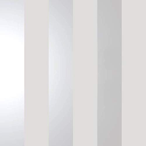 Bold Stripe Grey Silver Metallic Shimmer Wallpaper Feature Holden Decor Dillan