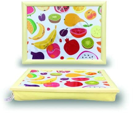 Fruits Cushioned Bean Bag laptray Home Laptop Tray Drinks Food Breakfast Lap Tray