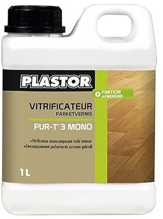 Plastor - Vitrificateur Mono Pur-T3 Plastor Conditionnement - 1 L, Nuancier - Extra Mat