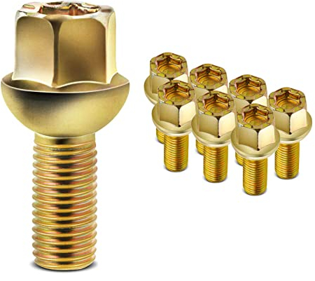 Frankberg 8X Radbolzen Radschraube Kompatibel mit 80 A2 Arosa Cordoba Ibiza Inca Toledo Caddy Corrado Golf J-e-t-t-a Lupo P-a-s-s-a-t Polo 1973-2005