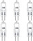 LedWekei Ampoules halogènes G6.35, ampoule 24 V 150 W, ampoule à capsule transparente à 2 broches, ampoules blanc chaud 2700 K à intensité variable (paquet de 6)