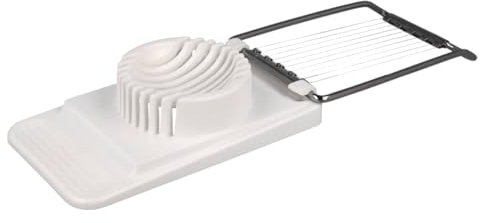 EUROHOME Eierschneider - Eierteiler - Küchenschneider 14 x 8 cm mit 10 Schneidedrähten - Draht aus Edelstahl - Lebensmittelschneider für müheloses Schneiden von Eiern und mehr