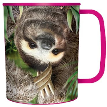 3D LiveLife Tasse à boire – Hangin Around de Deluxebase Tasse en plastique lenticulaire 3D. Gobelets en plastique de 300 ml pour enfants avec illustration originale sous licence de l'artiste renommé,