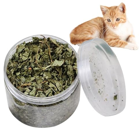 Katzenminze - 40g Getrocknete gemahlene Katzenminze | Beruhigende Getrocknete Gemahlene Katzenminze Katzensnacks Gesunde Katze zum Entspannen, Mundgesundheit, Indoor-Katzen