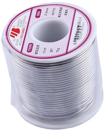 Fil à souder en étain dia 2.0mm 900g, pâte à souder for circuits imprimés, Flux 2% for générateur, fil d'enroulement en aluminium