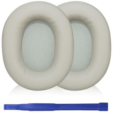 Aiivioll WH-1000XM5 Ersatz-Kopfhörer-Ohrpolster, kompatibel mit WH-1000XM5 Protein-Leder-Memory-Schaum-Ersatz-Over-Ear-Polster(Gold)