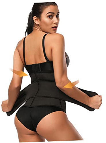 VALICLUD Gummikorsett Taillengürtel Für Damen Neopren Shapewear Mit Reißverschluss Zur Fettverbrennung Und Figurformung Atmungsaktiv Und Elastisch One
