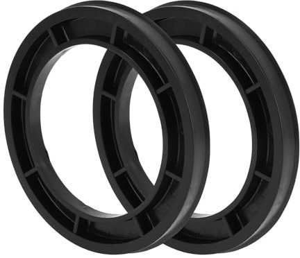 TUCKBOLD Anelli Centrici per Cerchi Ruota in Plastica Nera Durevoli per Mozzo Ruota Assorbimento agli Urti 2 Pezzi OD 112.1mm a ID 78.1 mm Plastica