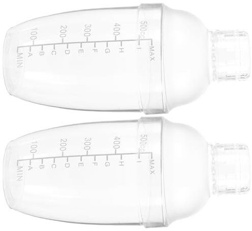 PRETYZOOM 2piezas Criba Vibradora Coctelera de Plástico Coctelera de Bar con Escala de Vino para Cócteles para Fiestas