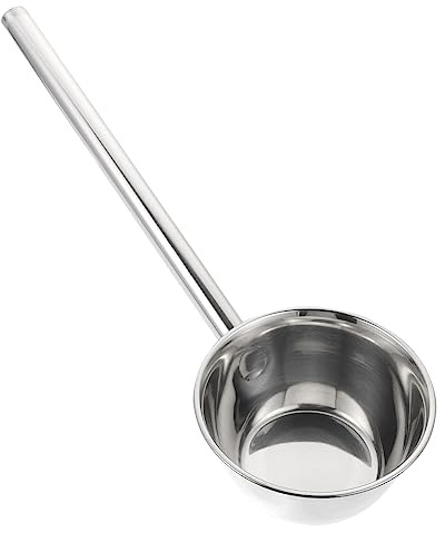 Warmhm Mestolo Allungato in Acciaio Inossidabile senza Bave Manico, Profondo per Annaffiare Piante a Casa in Hotel, Robusto e Pratico Utensile da Cucina