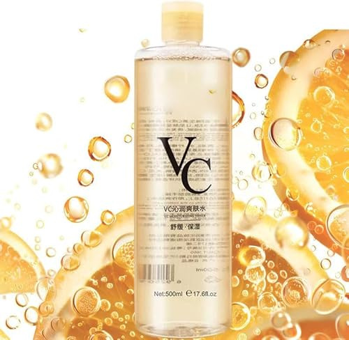 VC Toner Intensive Brightening, tonico idratante alla vitamina C da 500 ml, riduce al minimo i pori e lenisce la secchezza, per tutti i tipi di pelle (1)