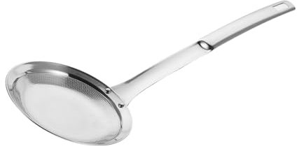Luxshiny Louche Écumoire Plate - Passoire À Mailles Fines Tamis En Acier Inoxydable Cuillère Filtre À Graisse Cuillère Pour Passoire À Aliments Tamis À Farine Soupe