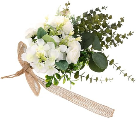 Gatuida Decorazioni da Parete in Eucalipto Steli di Foglie di Eucalipto Finto Fiori Artificiali da Appendere Festoni Floreali Finti Ghirlanda di Fiori Finti per Porta d Ingresso Primaveril