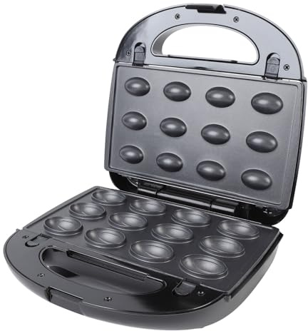 Yechiry 6 in 1 Produttore di, Panini Elettrica Pressa 6 in 1 Macchina per la Colazione con Piastre Non Stick Staccabili per le Ciambelle per Famiglie per Bambini Pancake (A)