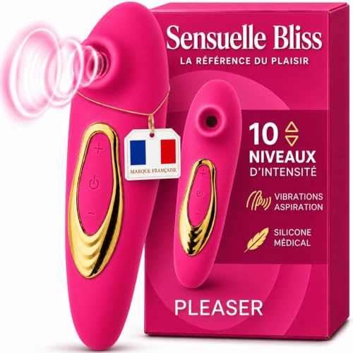 Sex Toys Femme Clitoridien I Vibro-masseur Silencieux 10 Modes, Sextoyse Femme Clitoridienne Stimulation Clitoris I Sex Toys Couple, Jouet Adulte (Rose Framboise)