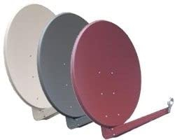 Gibertini, parabola in alluminio color antracite della serie SE da 100 cm, incluso supporto per feed in zinco pressofuso da 40 mm